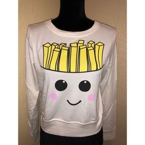 White French Fry Pullover Sweater